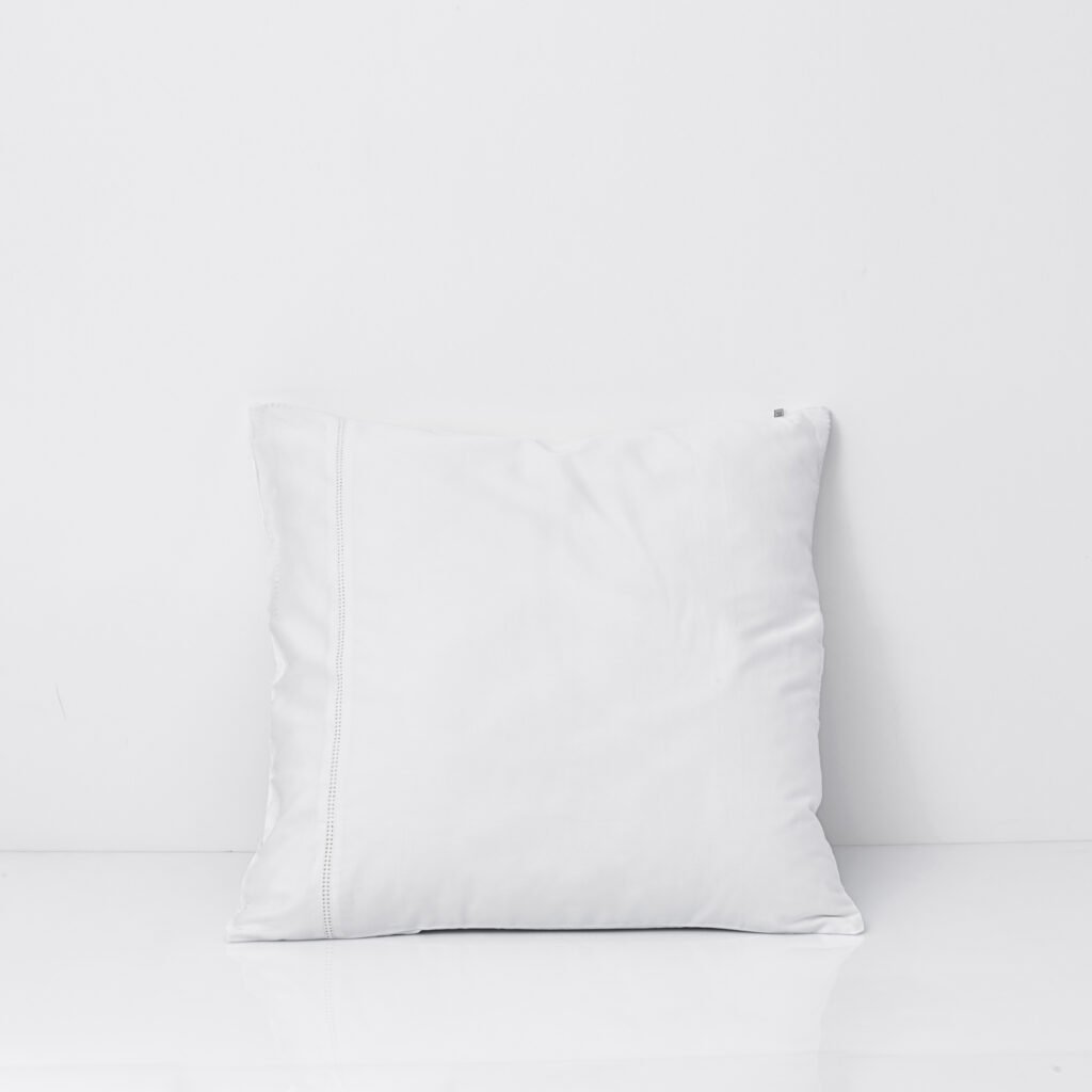 Cotton Percale Lace Trim Pillowcase snow white 6