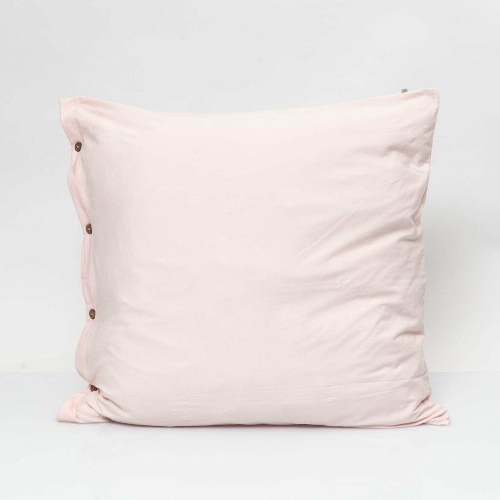 Cotton premium jersey pillowcase soft pink 1