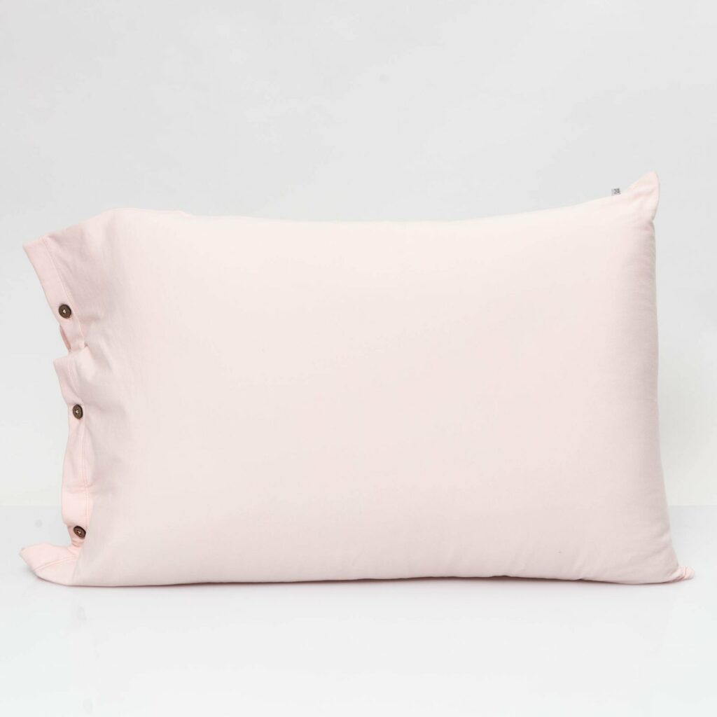 Cotton premium jersey pillowcase soft pink 2