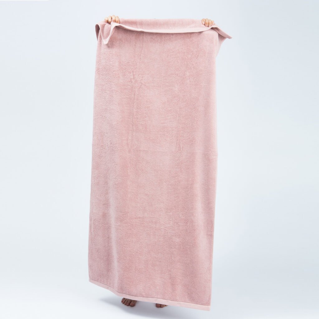 Luxury bath sheets old pink 4