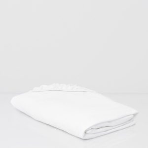 Cotton Premium Jersey Fitted Sheet Snow White 1