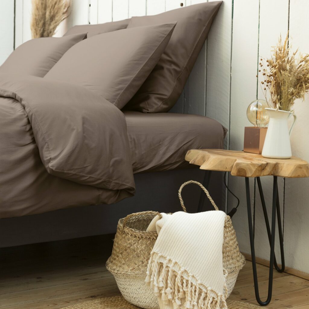 cotton sateen bedroom taupe 4