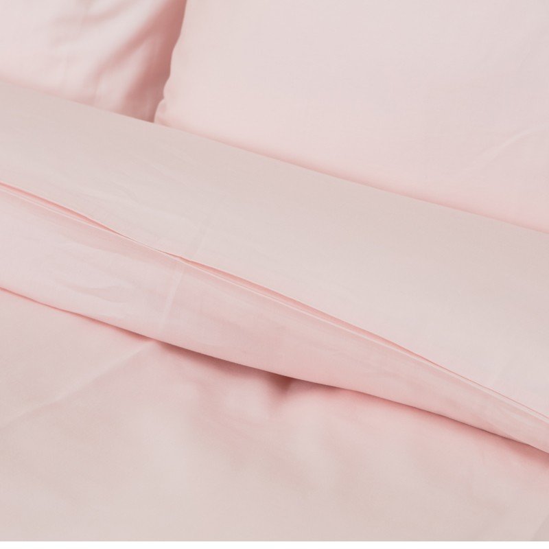 Katoensatijnen dekbedovertrek Soft Pink 5