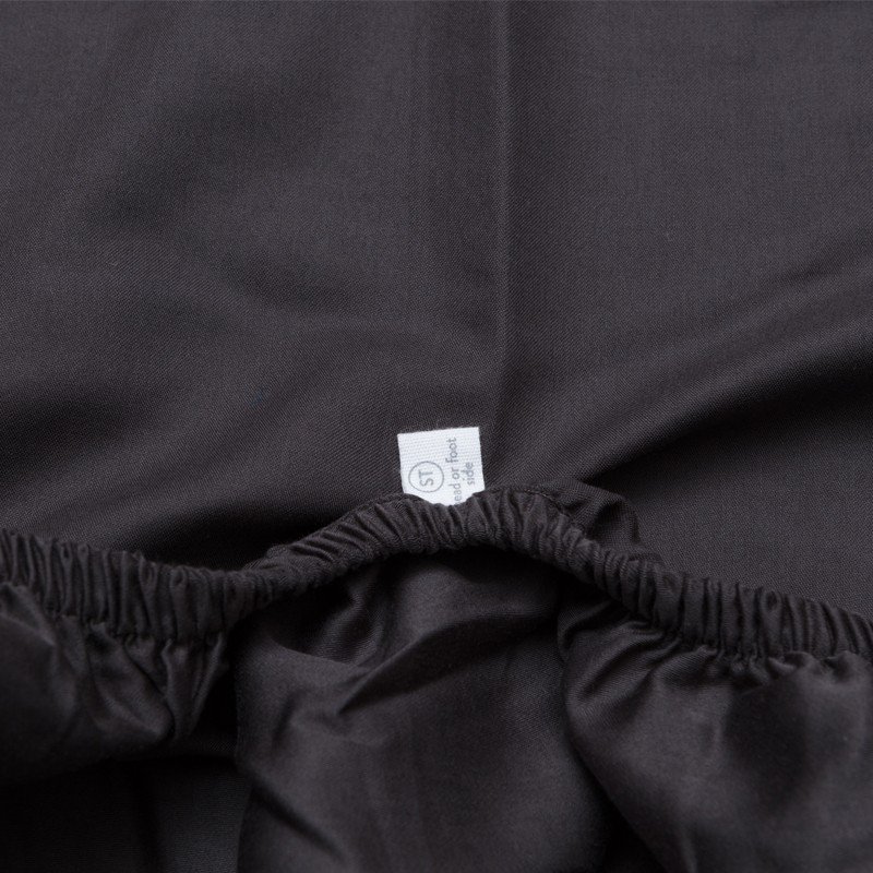 Cotton Sateen Fitted Sheet Anthracite 4