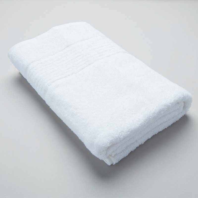 Stripe Cam Border Towel Snow White 3