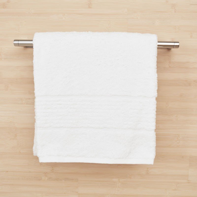 Stripe Cam Border Towel Snow White 7