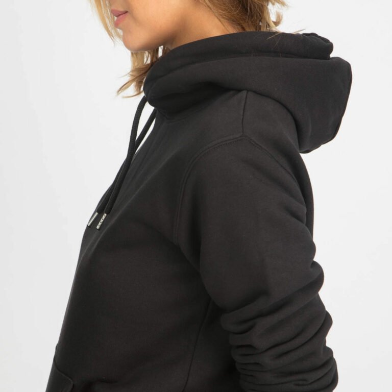 sweat unisex organic hooded pullover organic hooded pullover black 3