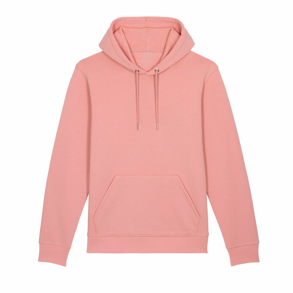 sweat unisex organic hooded pullover organic hooded pullover canyon pink front